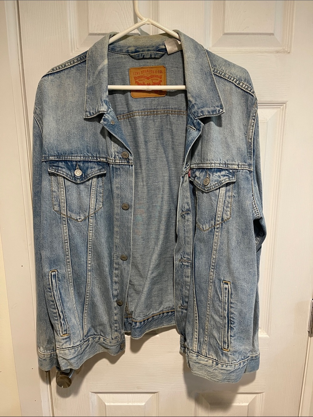 Levi's Faded Light Blue Denim Trucker Jacket